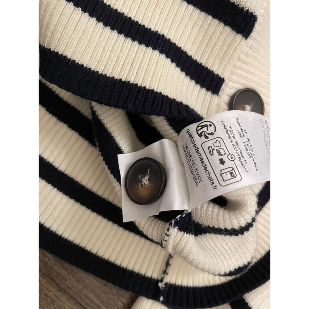 Boden Embroidered Cardigan Striped Sweater XS - Picture 7 of 7